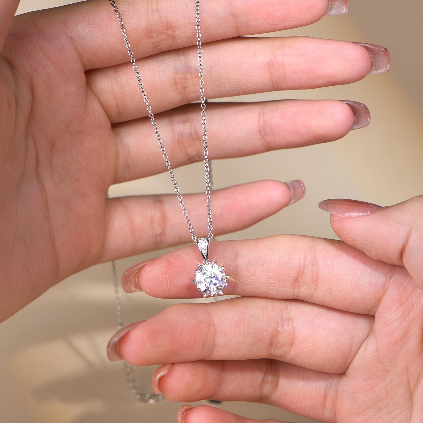 Moissanite Diamond Pendant
