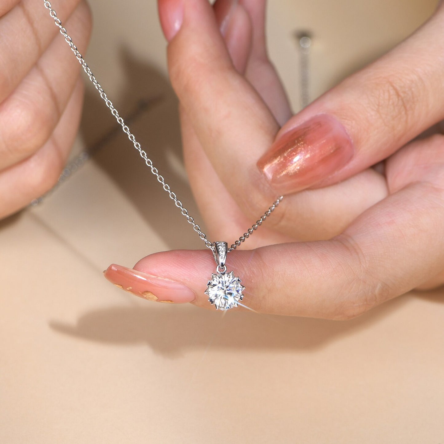 Moissanite Diamond Pendant