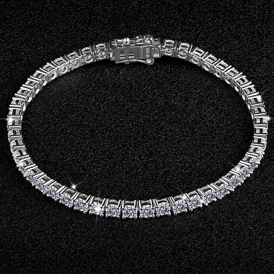 Round Cut Tennis Bracelet