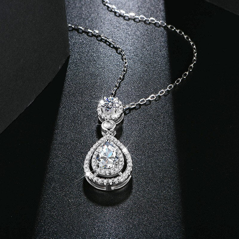 Diamond Sterling Silver Necklace