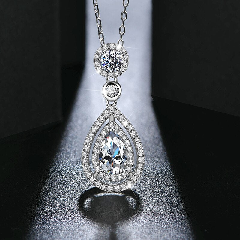 Diamond Sterling Silver Necklace