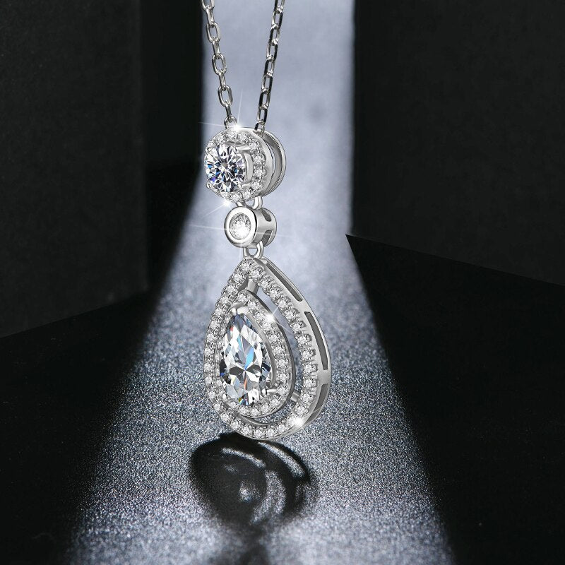 Diamond Sterling Silver Necklace