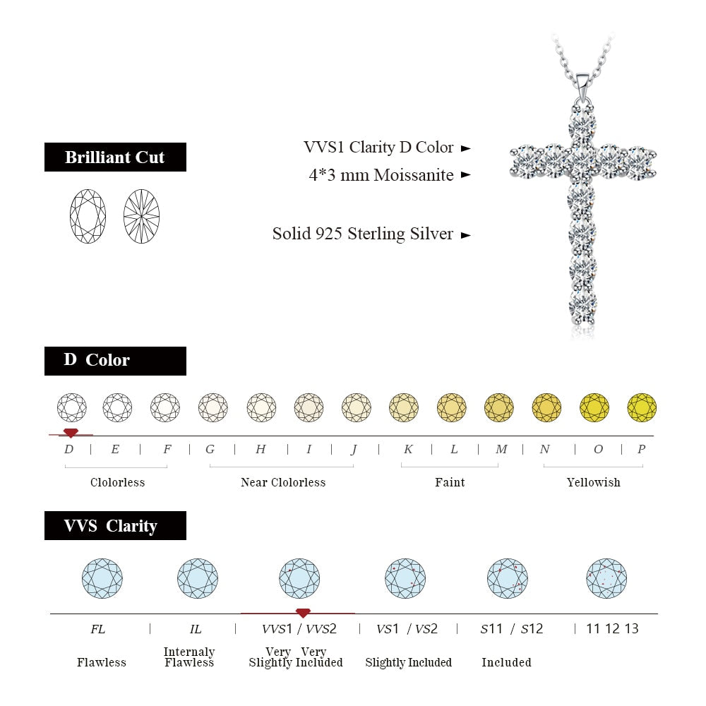 925 Sterling Silver Cross Necklace
