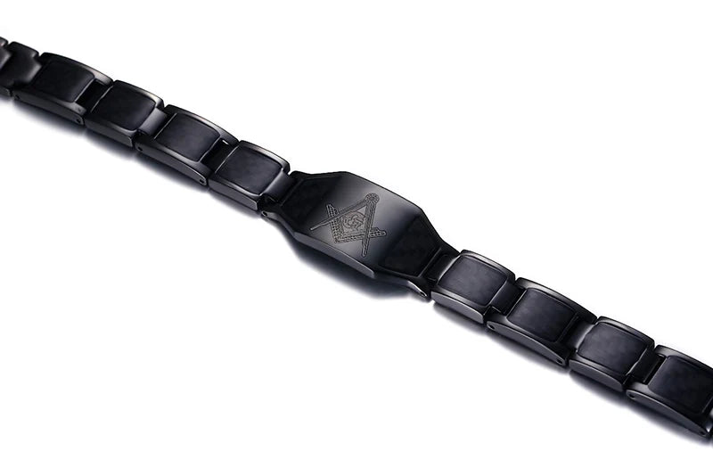 Titanium Steel Freemasonry Masonic Magnet Bracelet