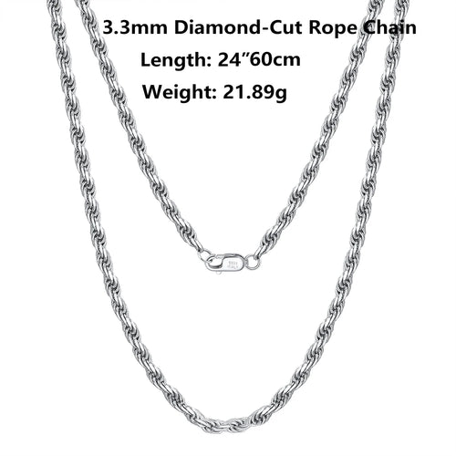 18K Gold Chain over Authentic 925 Sterling Silver