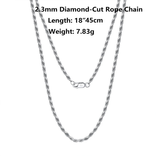 18K Gold Chain over Authentic 925 Sterling Silver