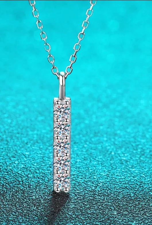 Full Sparkling Moissanite Necklace