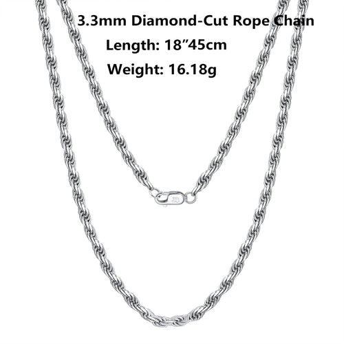 18K Gold Chain over Authentic 925 Sterling Silver