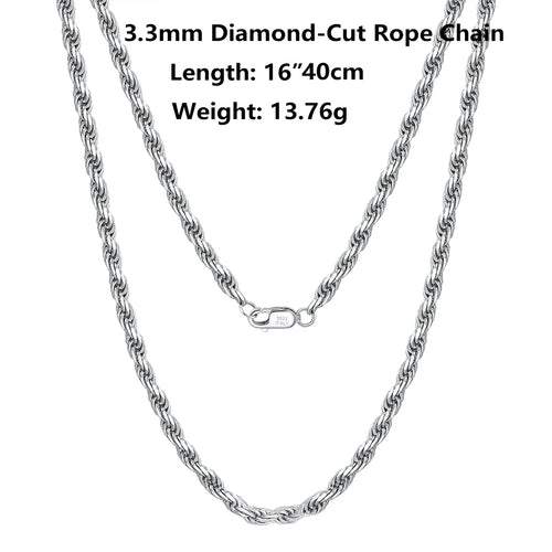 18K Gold Chain over Authentic 925 Sterling Silver