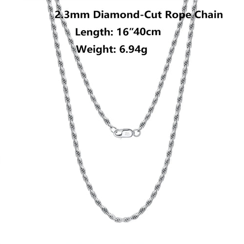 18K Gold Chain over Authentic 925 Sterling Silver