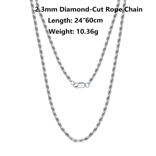 18K Gold Chain over Authentic 925 Sterling Silver