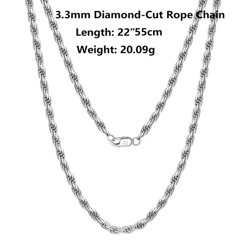 18K Gold Chain over Authentic 925 Sterling Silver