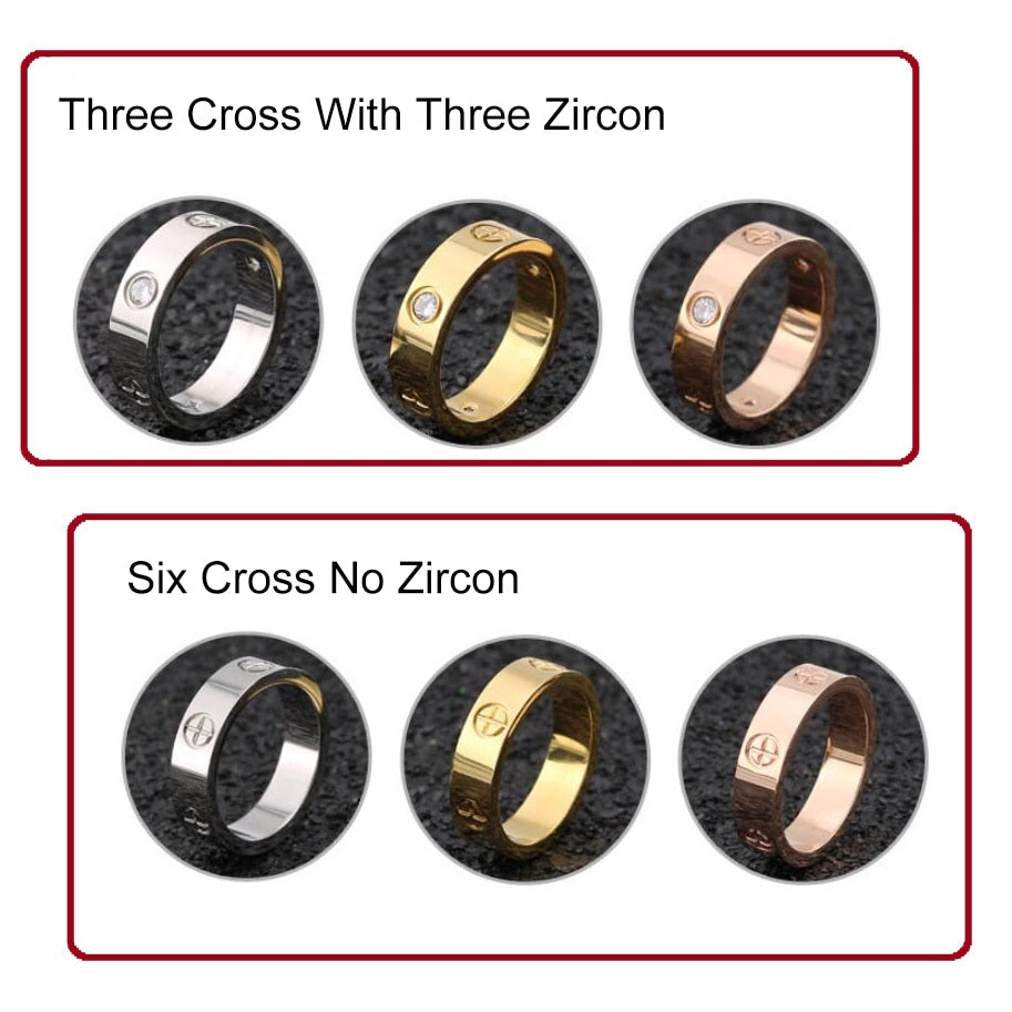 Stainless Steel Cross Rings