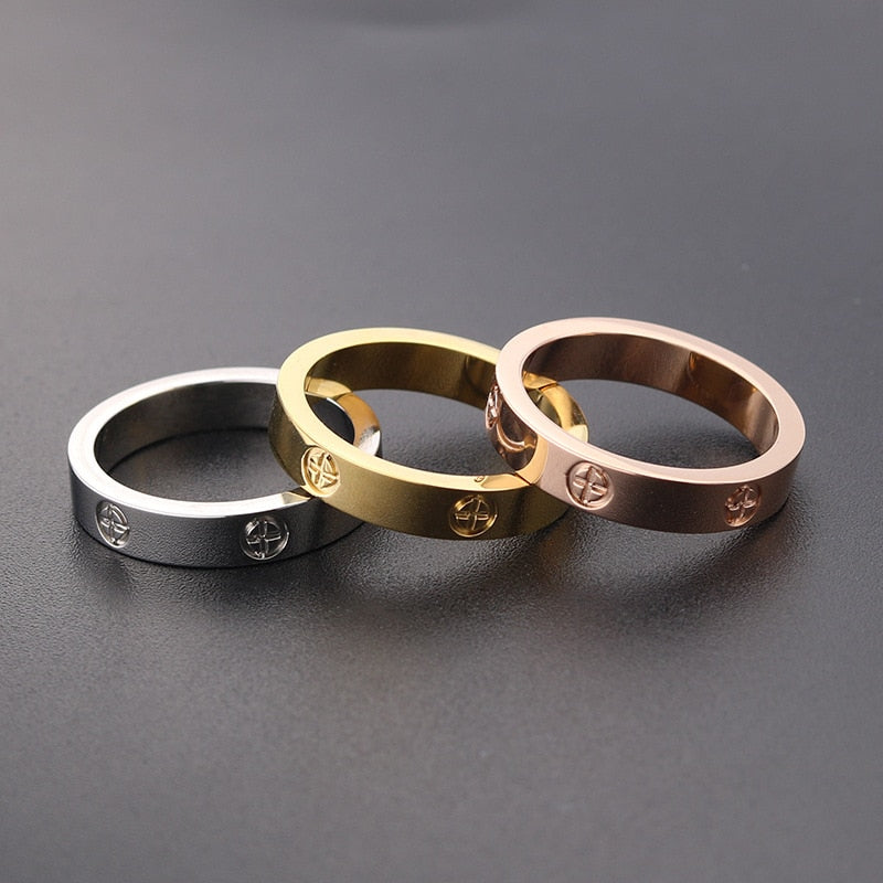 Stainless Steel Cross Rings