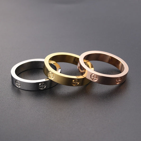 Stainless Steel Cross Rings