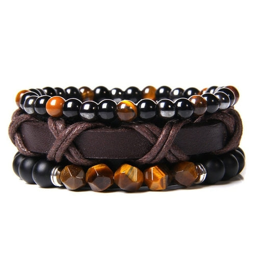 Natural Stone Lava Beads Bracelet