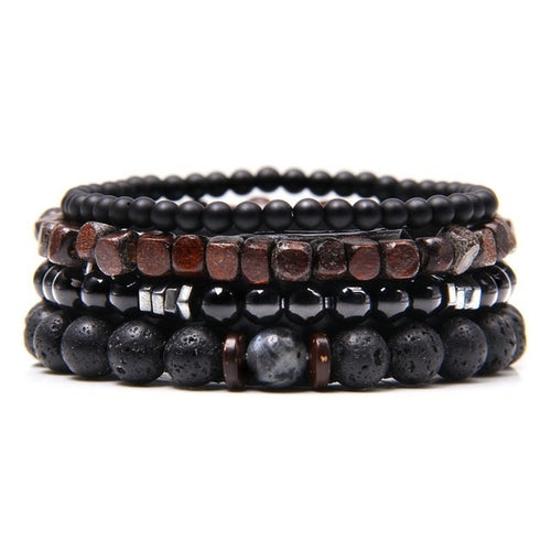 Natural Stone Lava Beads Bracelet