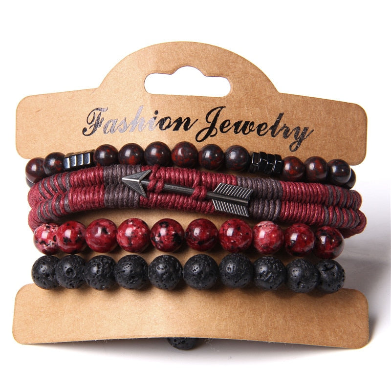 Natural Stone Lava Beads Bracelet