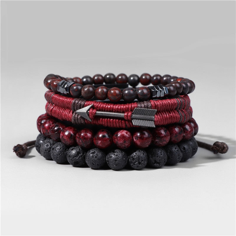 Natural Stone Lava Beads Bracelet