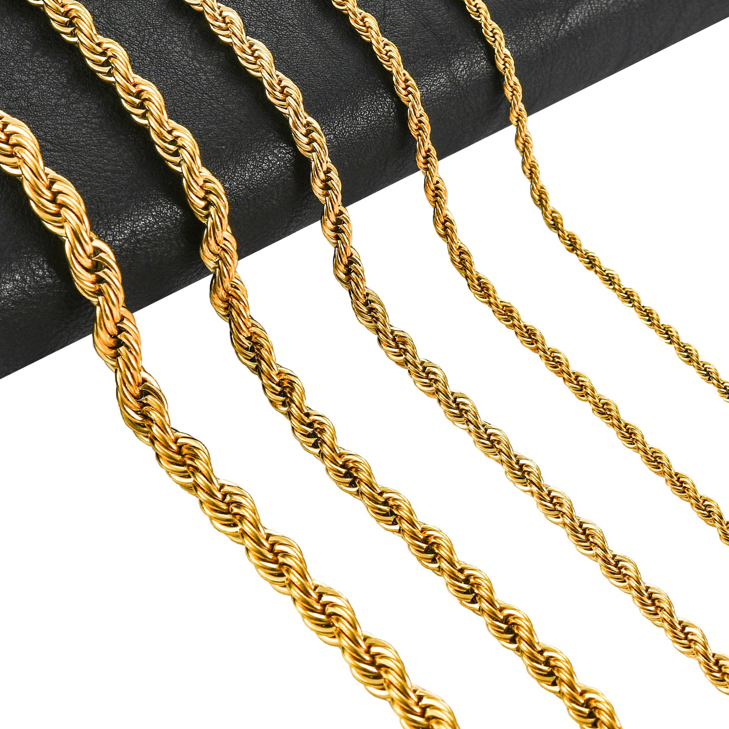 2/3/4/5/6mm 316l Rope Chain Necklace Stainless Steel Never Fade