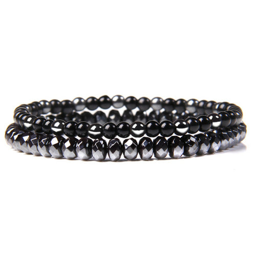 Onyx Stone Beads Men Bracelet