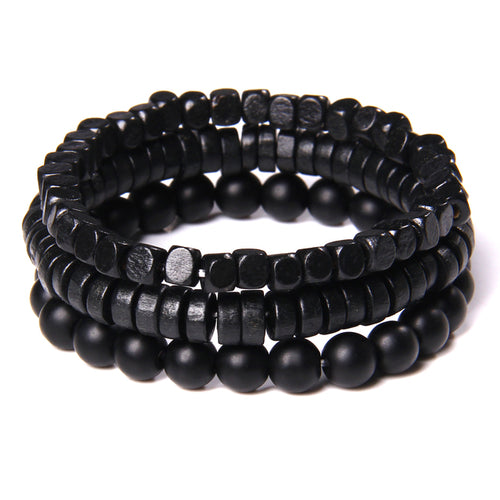 Onyx Stone Beads Men Bracelet