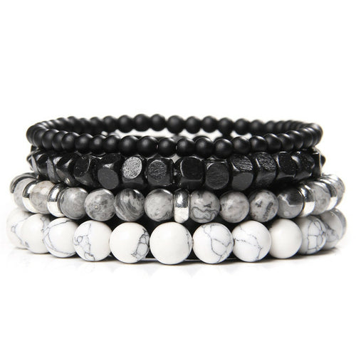 Onyx Stone Beads Men Bracelet