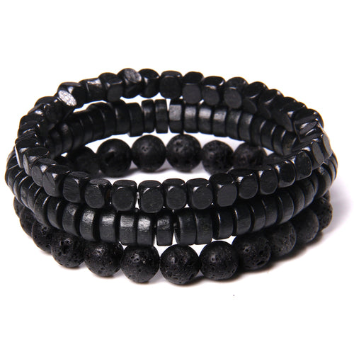 Onyx Stone Beads Men Bracelet