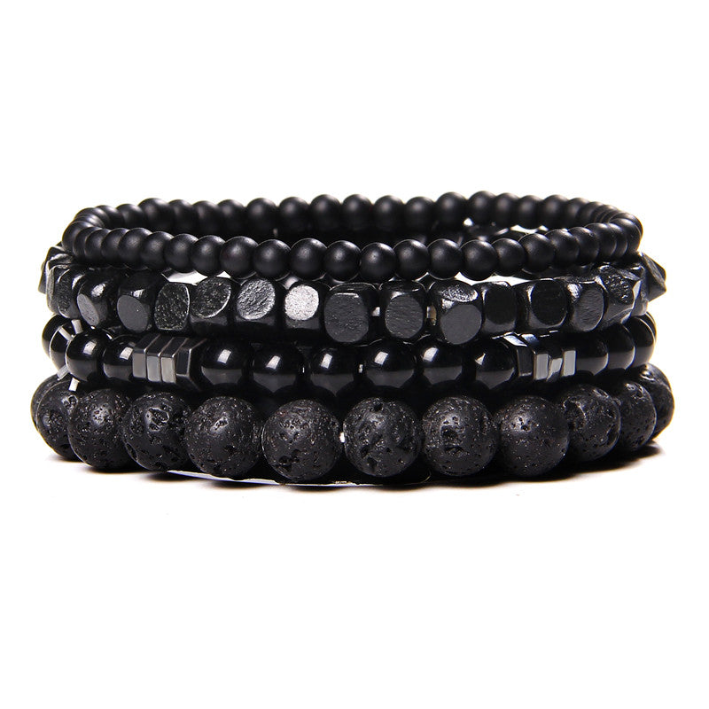 Onyx Stone Beads Men Bracelet