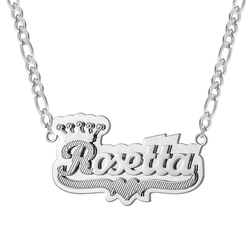 Custom Two-Tone Double Layer Personalized Necklace