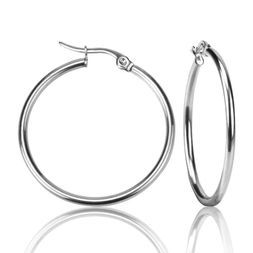 Stainless Steel Hoop Earrings