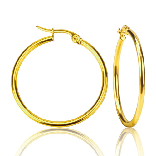 Stainless Steel Hoop Earrings