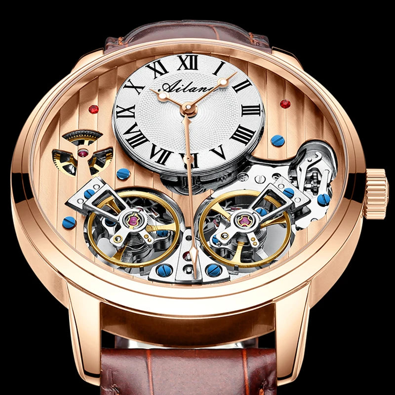 Double Tourbillon Swiss Watch