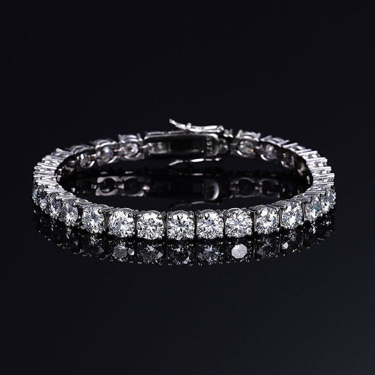 Sterling Silver Bracelet Diamonds | 925 Sterling Silver Jewelry