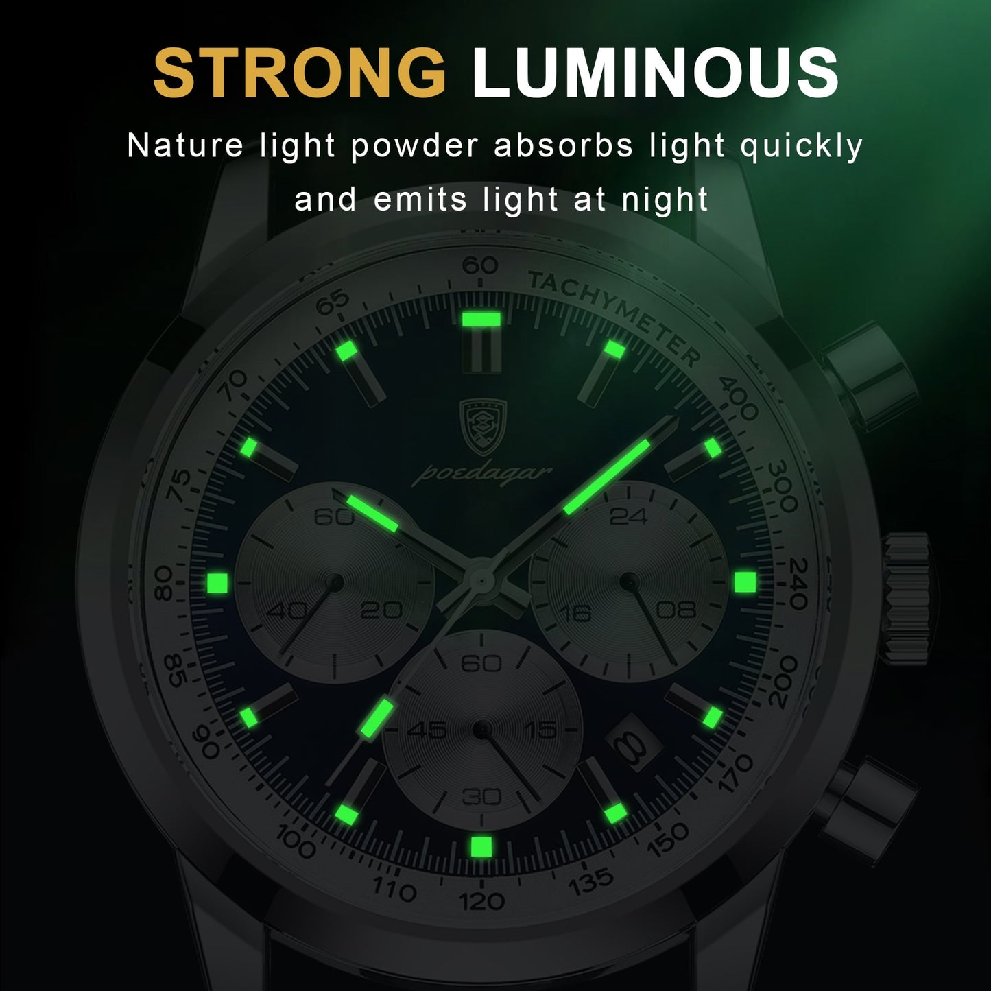 POEDAGAR Luminous Watch