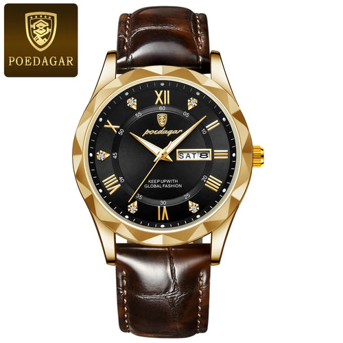 POEDAGAR Luxury Business Man Wristwatch