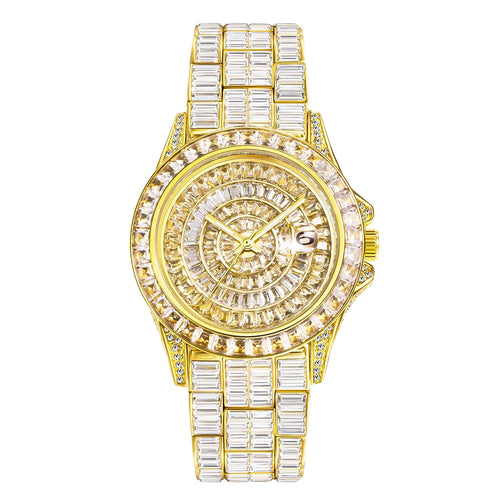 Baguette Full Ice Diamond Watch