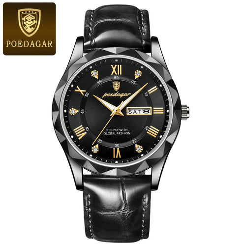 POEDAGAR Luxury Business Man Wristwatch