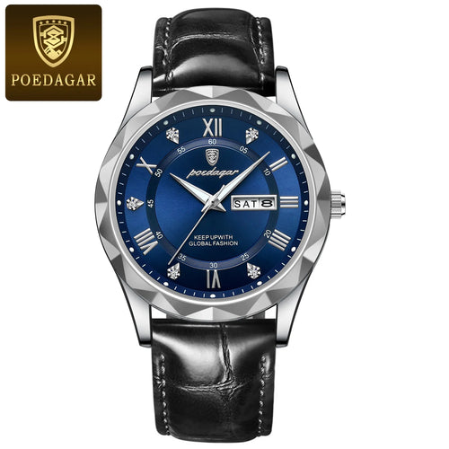 POEDAGAR Luxury Business Man Wristwatch