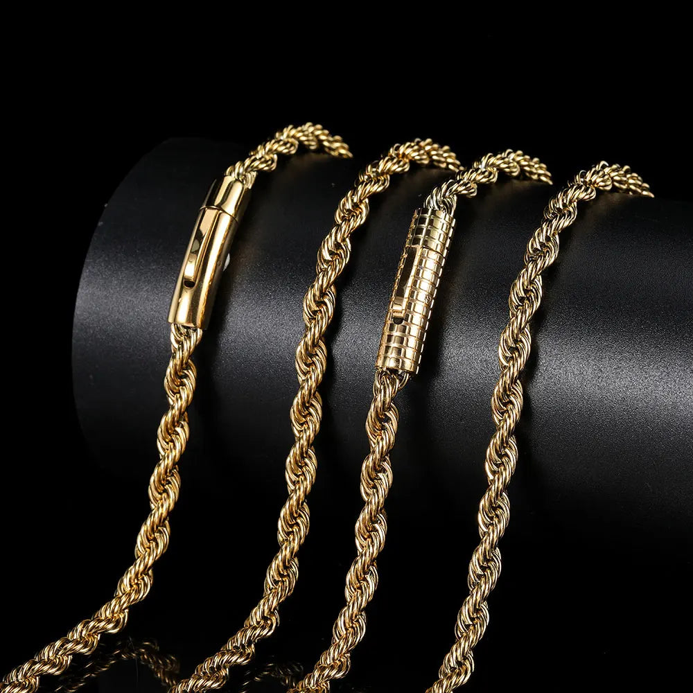 Stainless Steel Rope Necklace