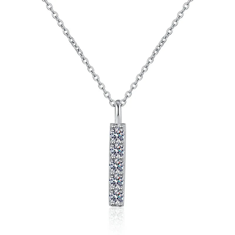 Full Sparkling Moissanite Necklace