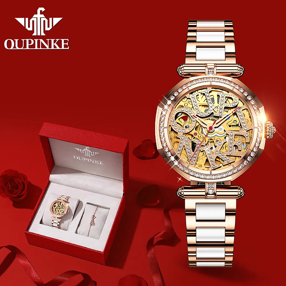 OUPINKE Luxury Automatic Mechanical Watch