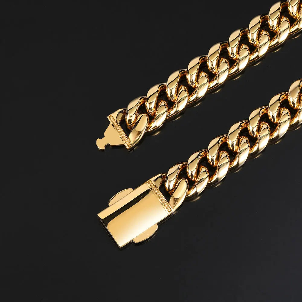 Stainless Steel Cuban Link Necklace/Bracelet