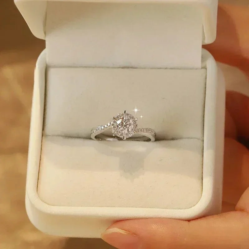 0.5/1CT Moissanite Diamond Ring