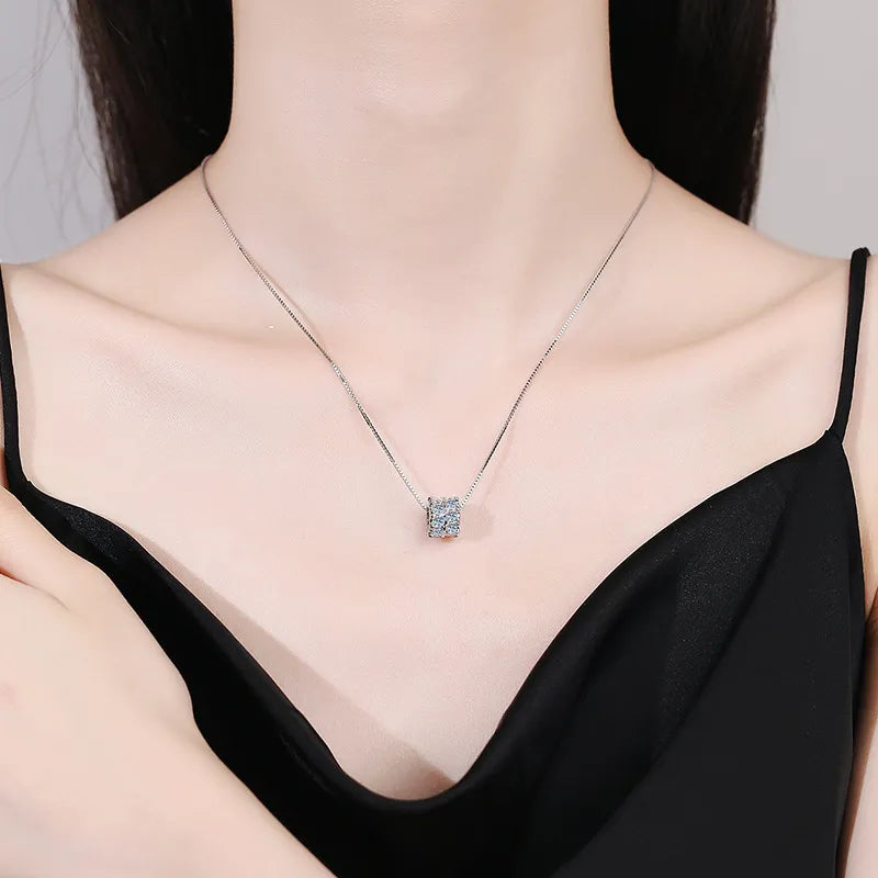 Full Moissanite Diamond Necklace