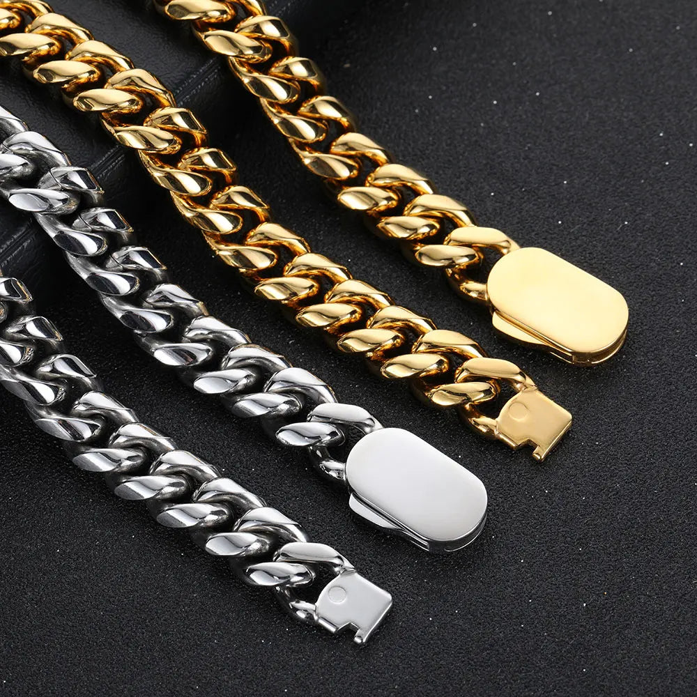 Miami Stainless Steel Gold Plated Bracelet