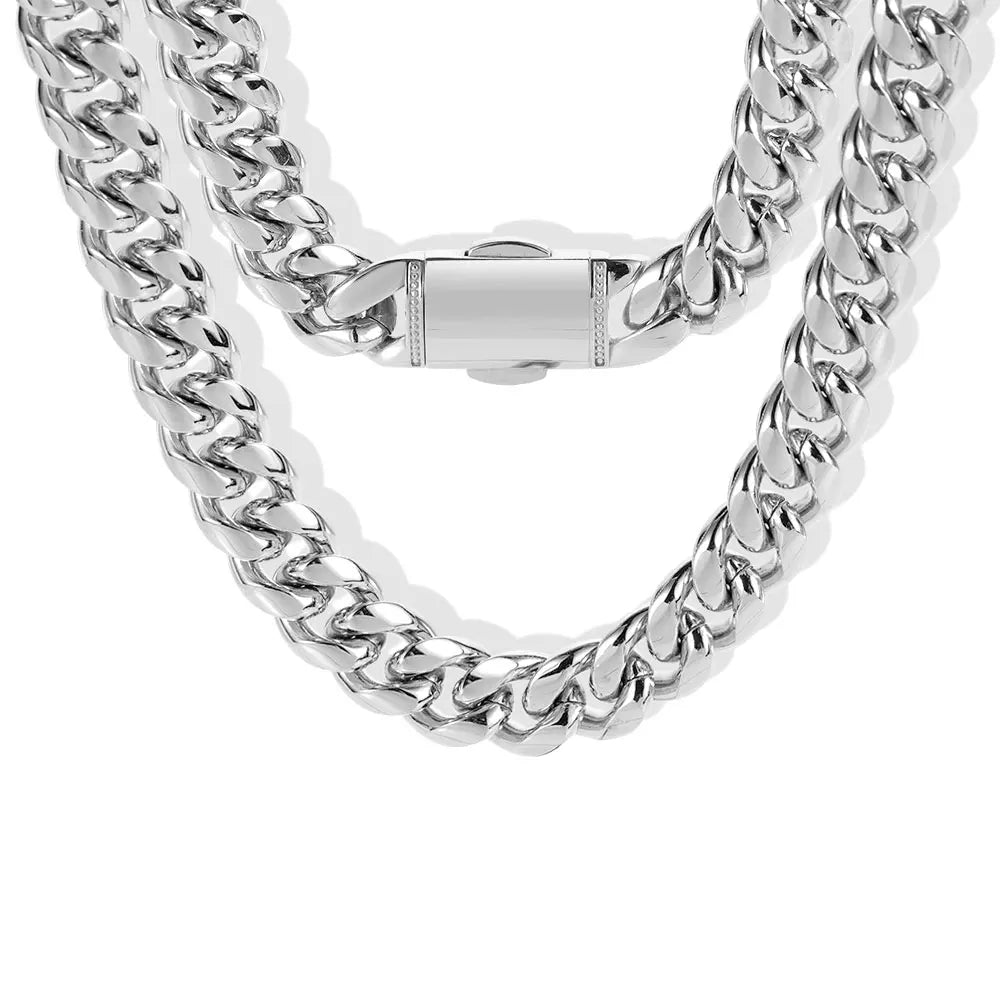 Stainless Steel Cuban Link Necklace/Bracelet