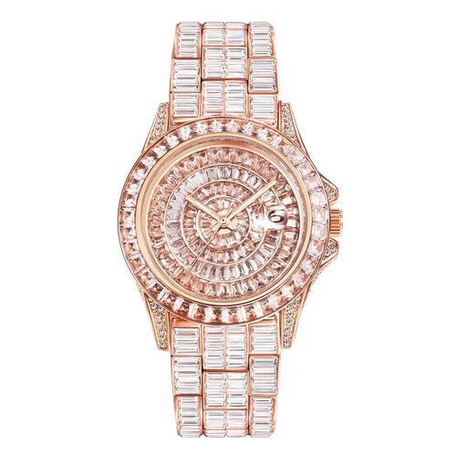 Baguette Full Ice Diamond Watch