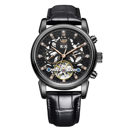 LIGE Business Waterproof Mechanical Watches