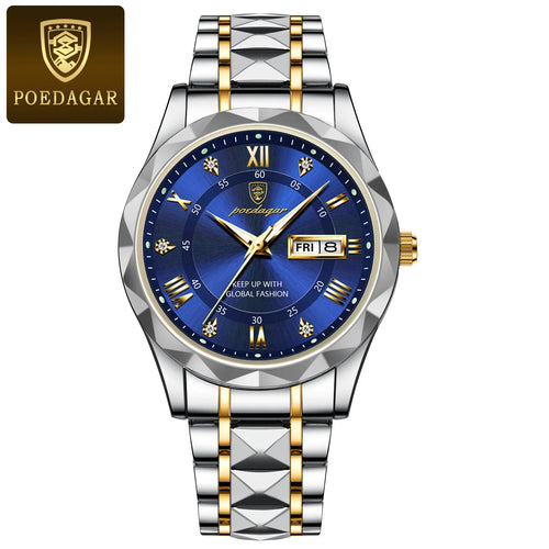 POEDAGAR Luxury Business Man Wristwatch